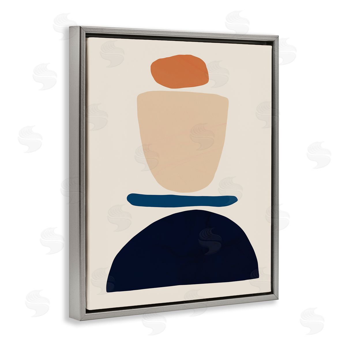Victoria Barnes Western Balanced Abstract Shapes Orange Blue