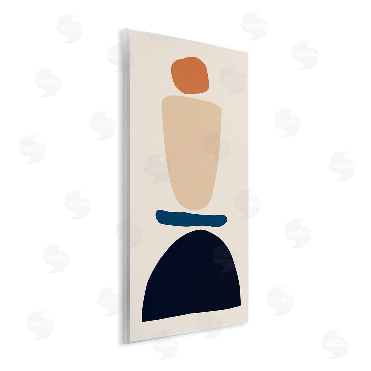 Victoria Barnes Western Balanced Abstract Shapes Orange Blue