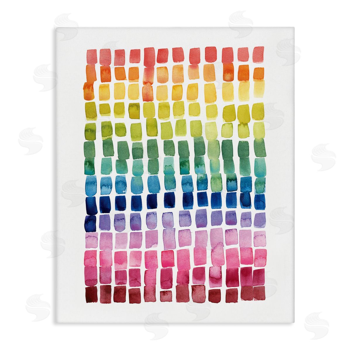 Grace Popp Modern Rainbow Abstraction Geometric Block Tiles