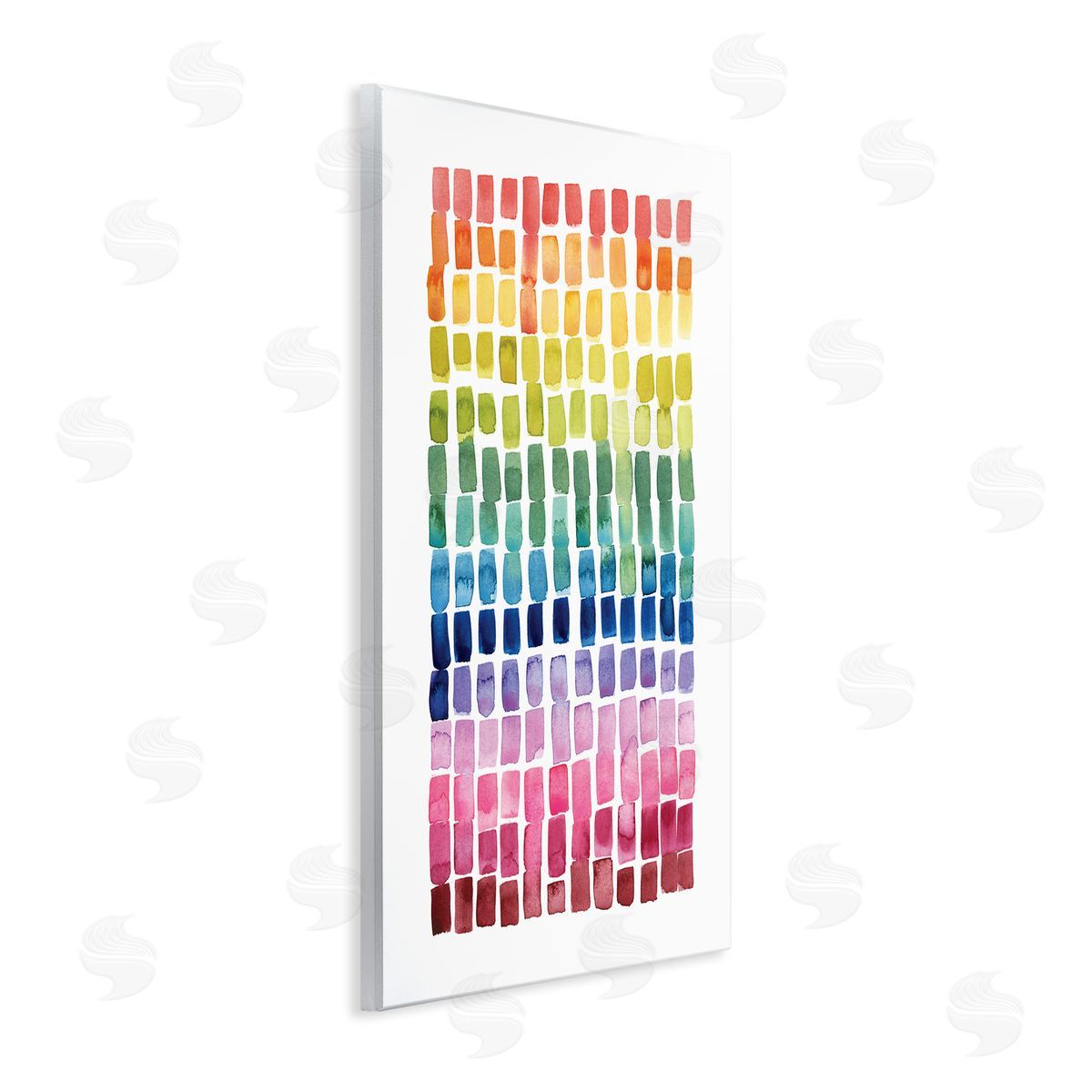 Grace Popp Modern Rainbow Abstraction Geometric Block Tiles