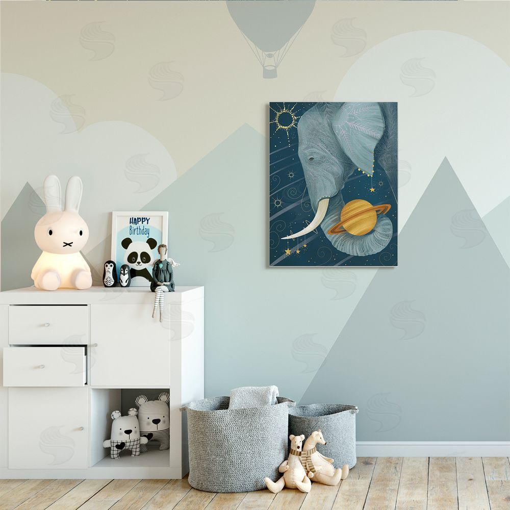 Arrolynn Weiderhold Outer Space Constellations Elephant Holding Saturn