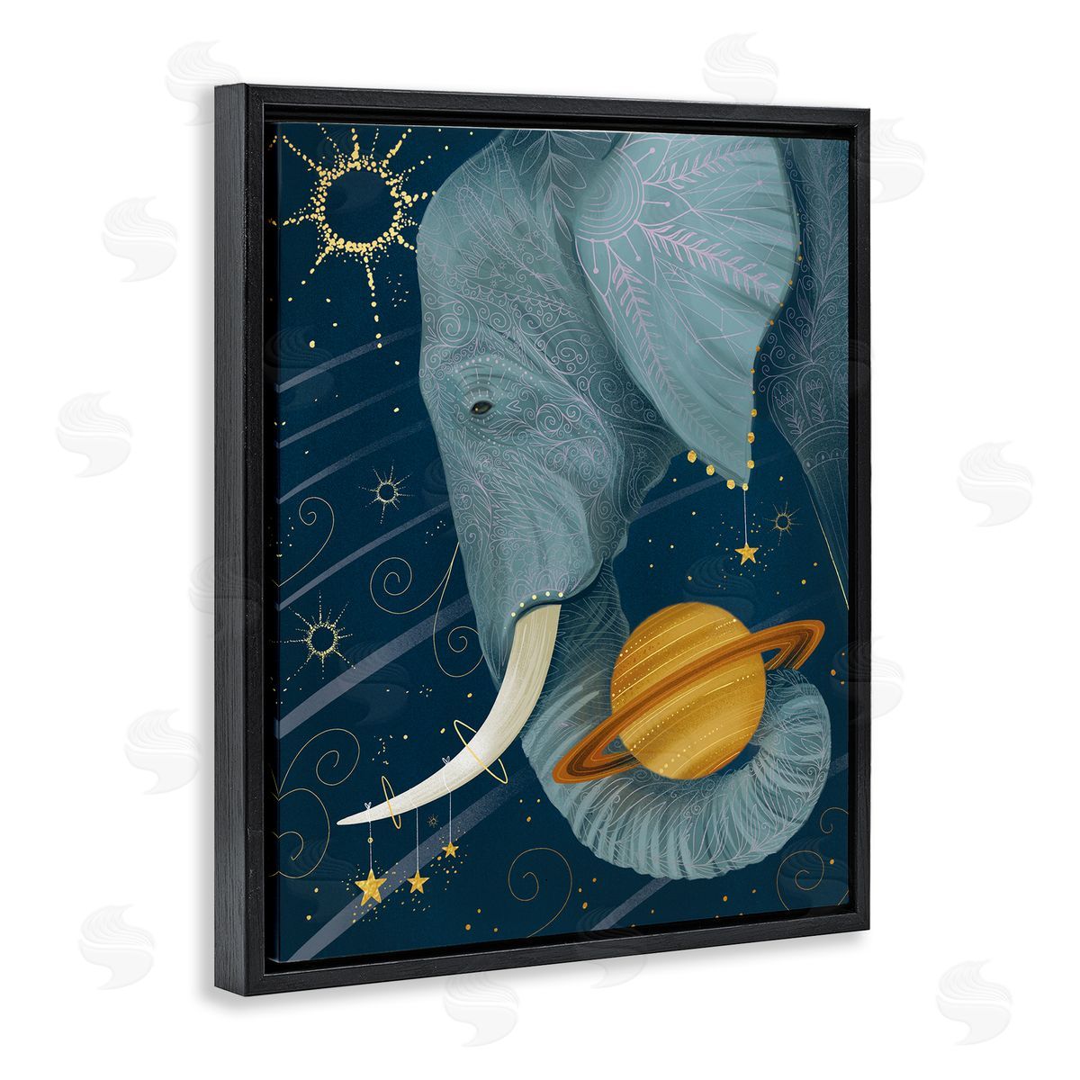 Arrolynn Weiderhold Outer Space Constellations Elephant Holding Saturn