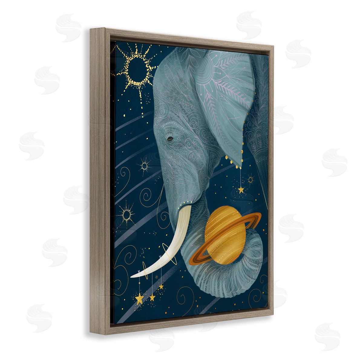 Arrolynn Weiderhold Outer Space Constellations Elephant Holding Saturn