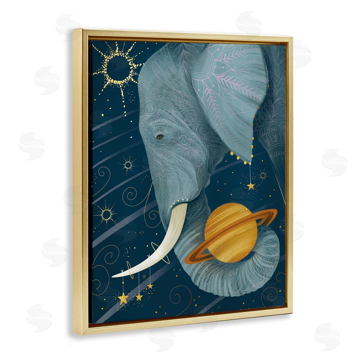 Arrolynn Weiderhold Outer Space Constellations Elephant Holding Saturn