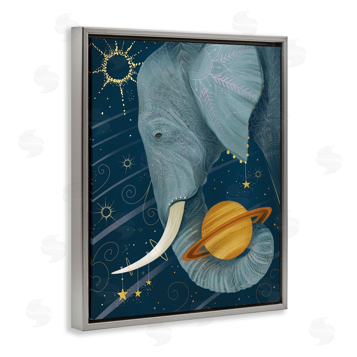 Arrolynn Weiderhold Outer Space Constellations Elephant Holding Saturn