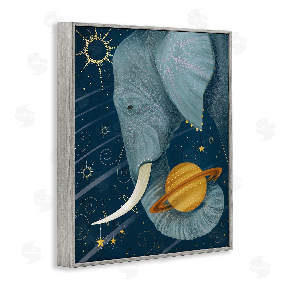 Arrolynn Weiderhold Outer Space Constellations Elephant Holding Saturn