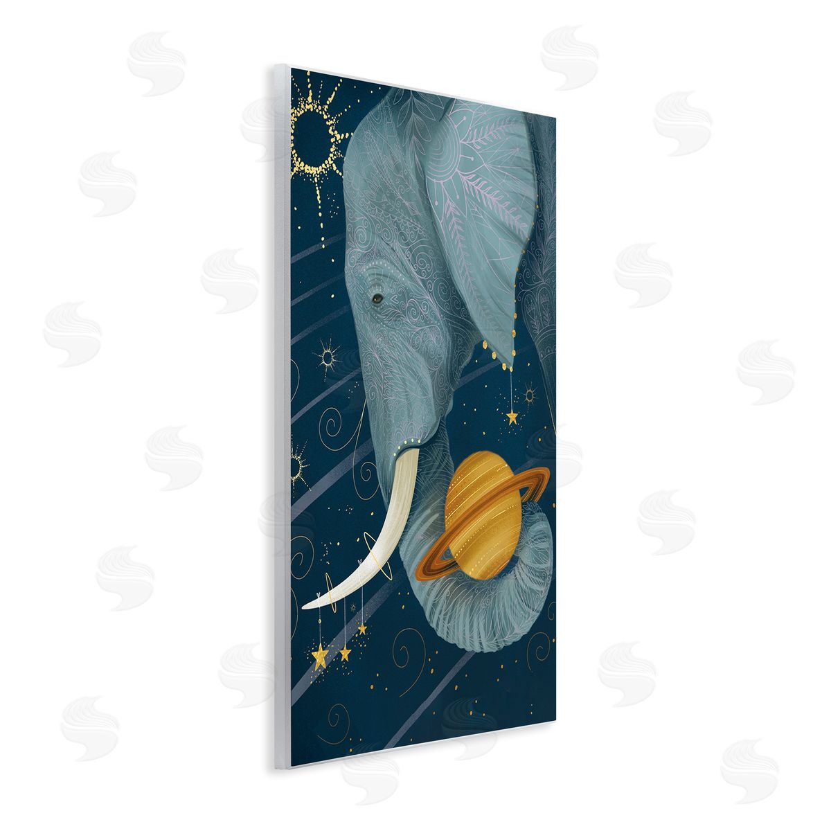 Arrolynn Weiderhold Outer Space Constellations Elephant Holding Saturn