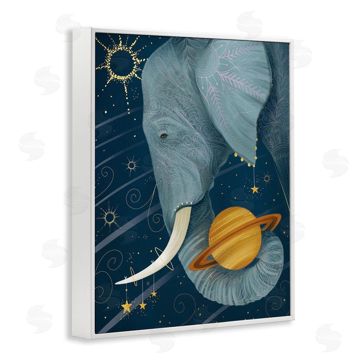 Arrolynn Weiderhold Outer Space Constellations Elephant Holding Saturn