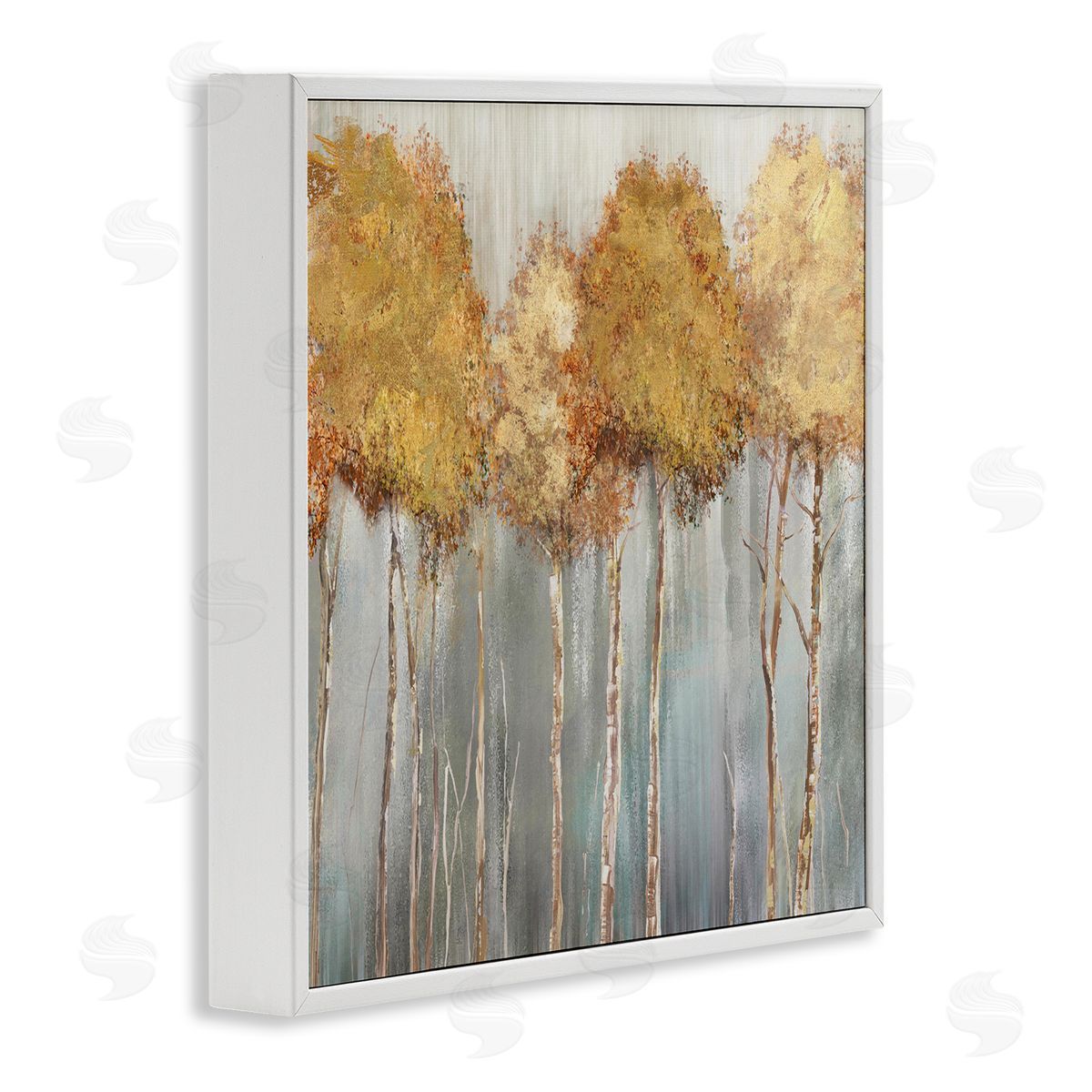 Carson Lyons Neutral Tree Forest Standing Tall over Grey White Framed Glicee Wall Art Print