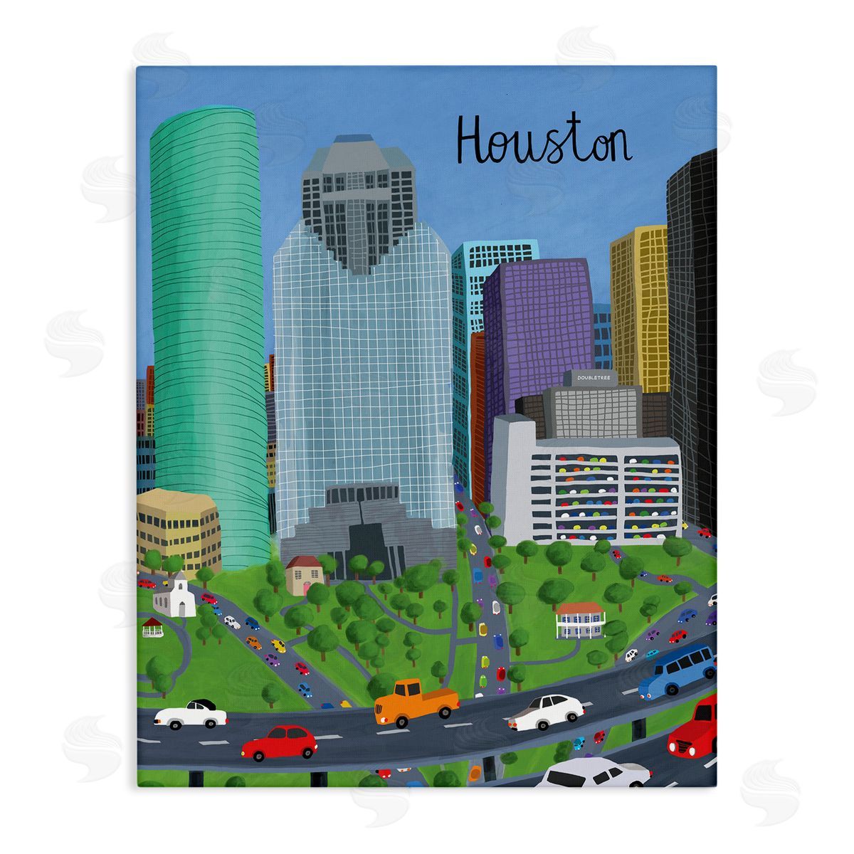 Carla Daly Houston Texas City Skyline Architecture Highway Cars