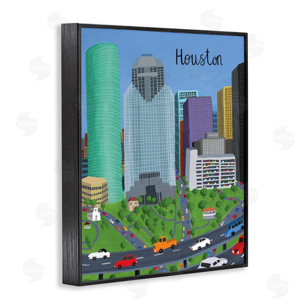 Carla Daly Houston Texas City Skyline Architecture Highway Cars