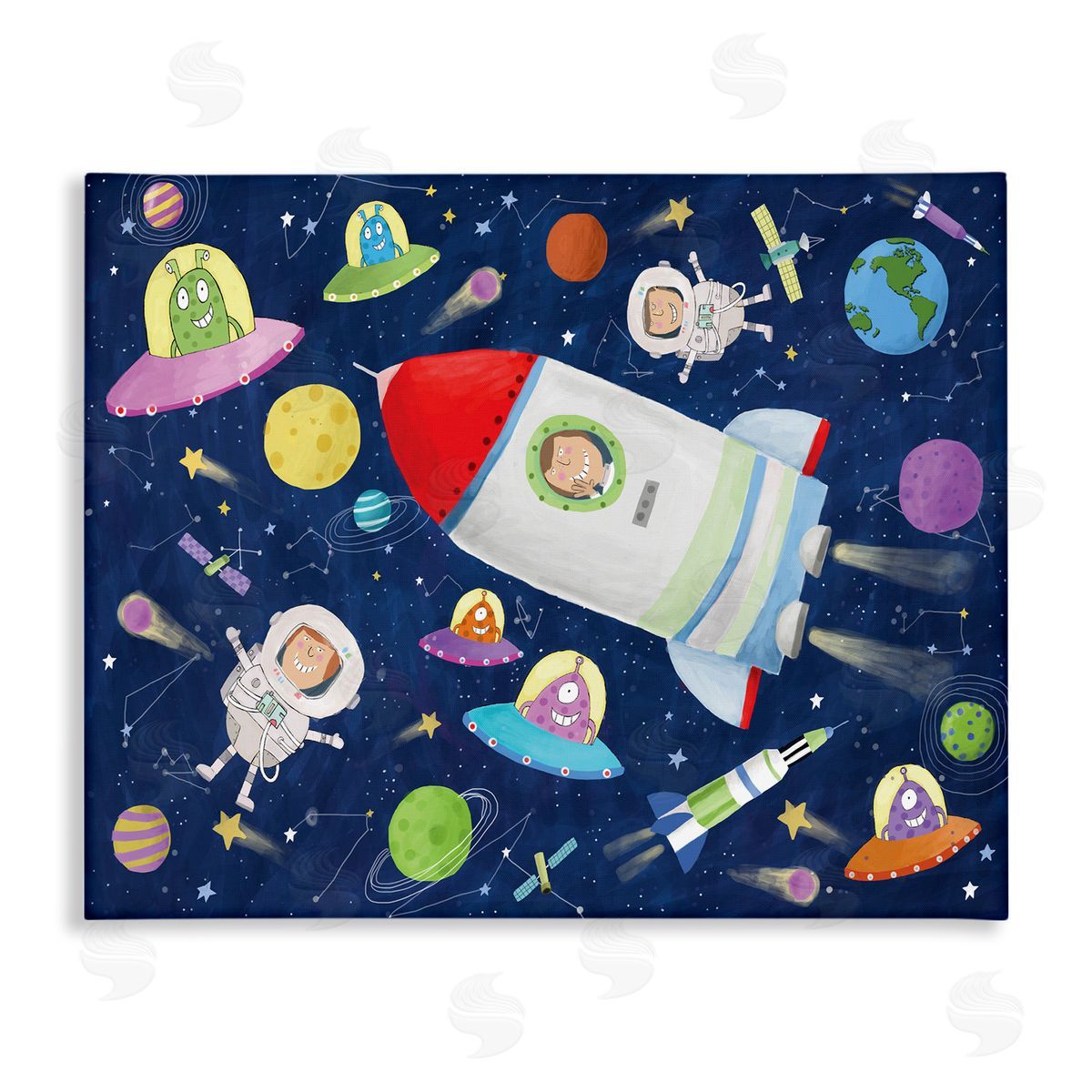 Carla Daly Outer Space Alien Adventure Astronaut Rocketship