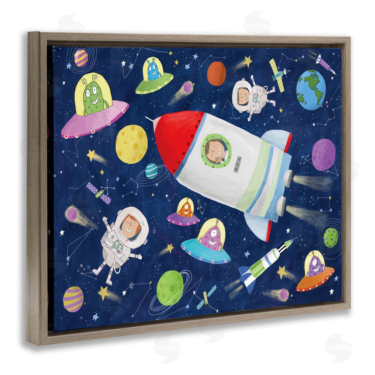 Carla Daly Outer Space Alien Adventure Astronaut Rocketship