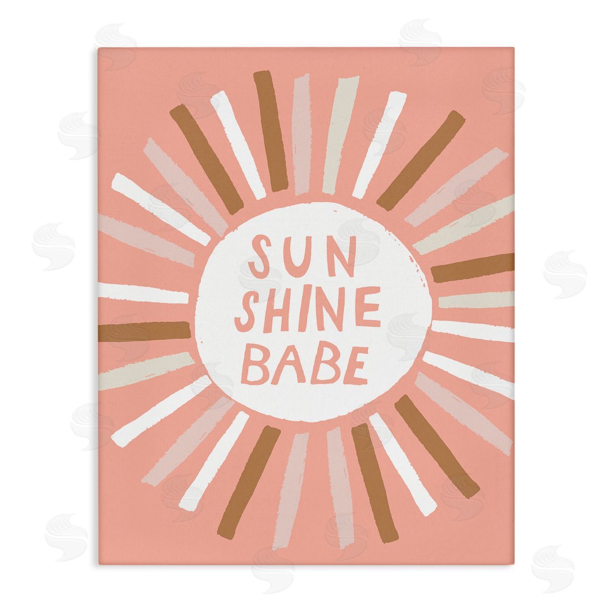 Jess Bruggink Sun Shine Babe Phrase Pastel Sun Rays