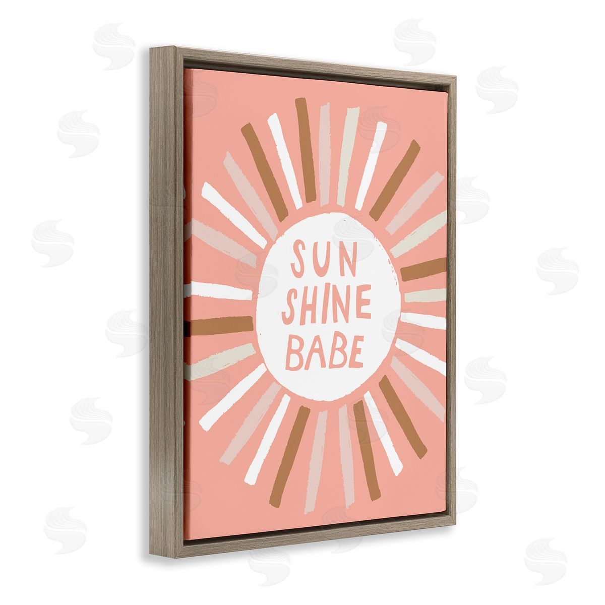 Jess Bruggink Sun Shine Babe Phrase Pastel Sun Rays