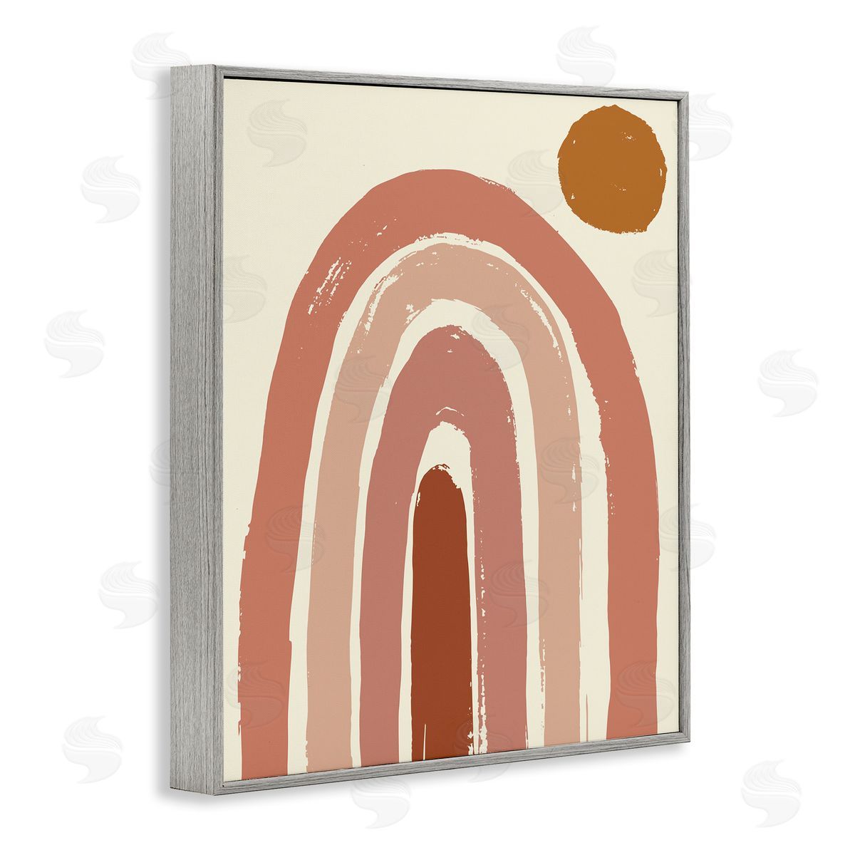 Jess Bruggink Desert Sun Rainbow Landscape Soft Beige Sky