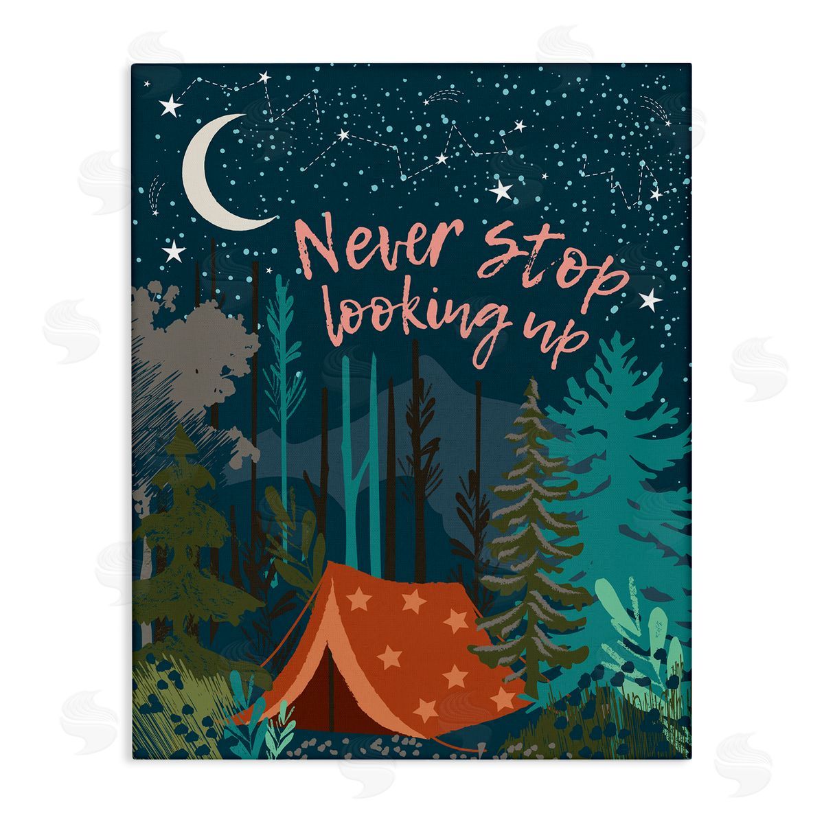 Jennifer Ellory Never Stop Looking Up Phrase Night Sky Camping