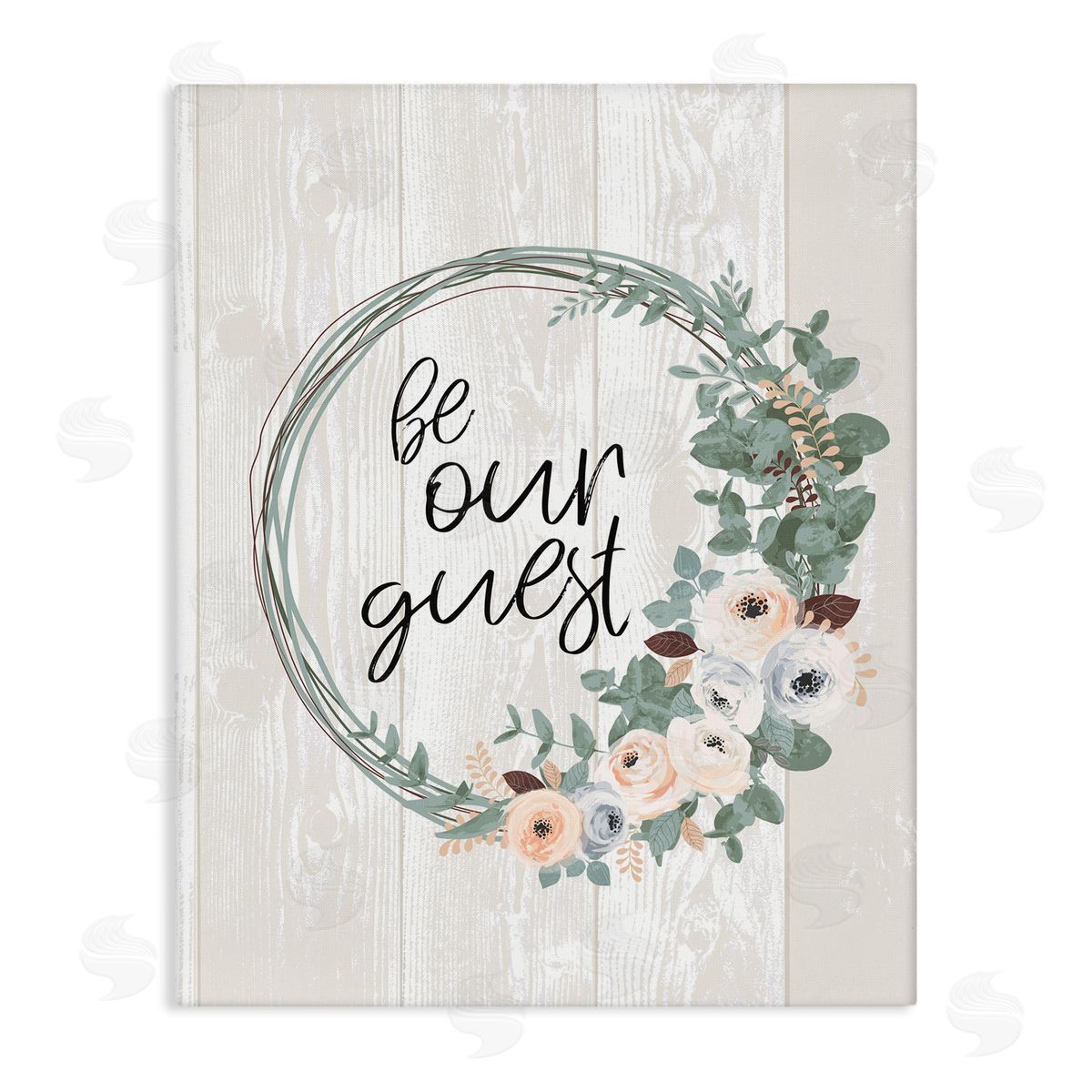 Jennifer Ellory Be Our Guest Greeting Charming Floral Wreath