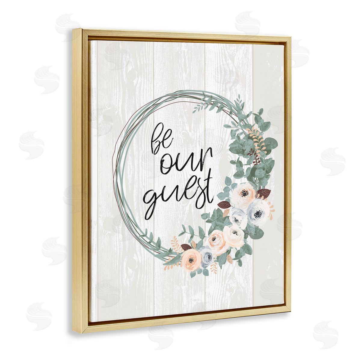 Jennifer Ellory Be Our Guest Greeting Charming Floral Wreath