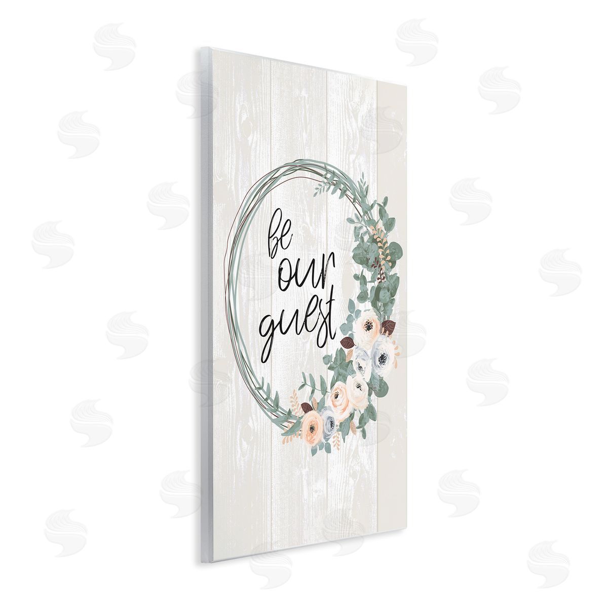 Jennifer Ellory Be Our Guest Greeting Charming Floral Wreath