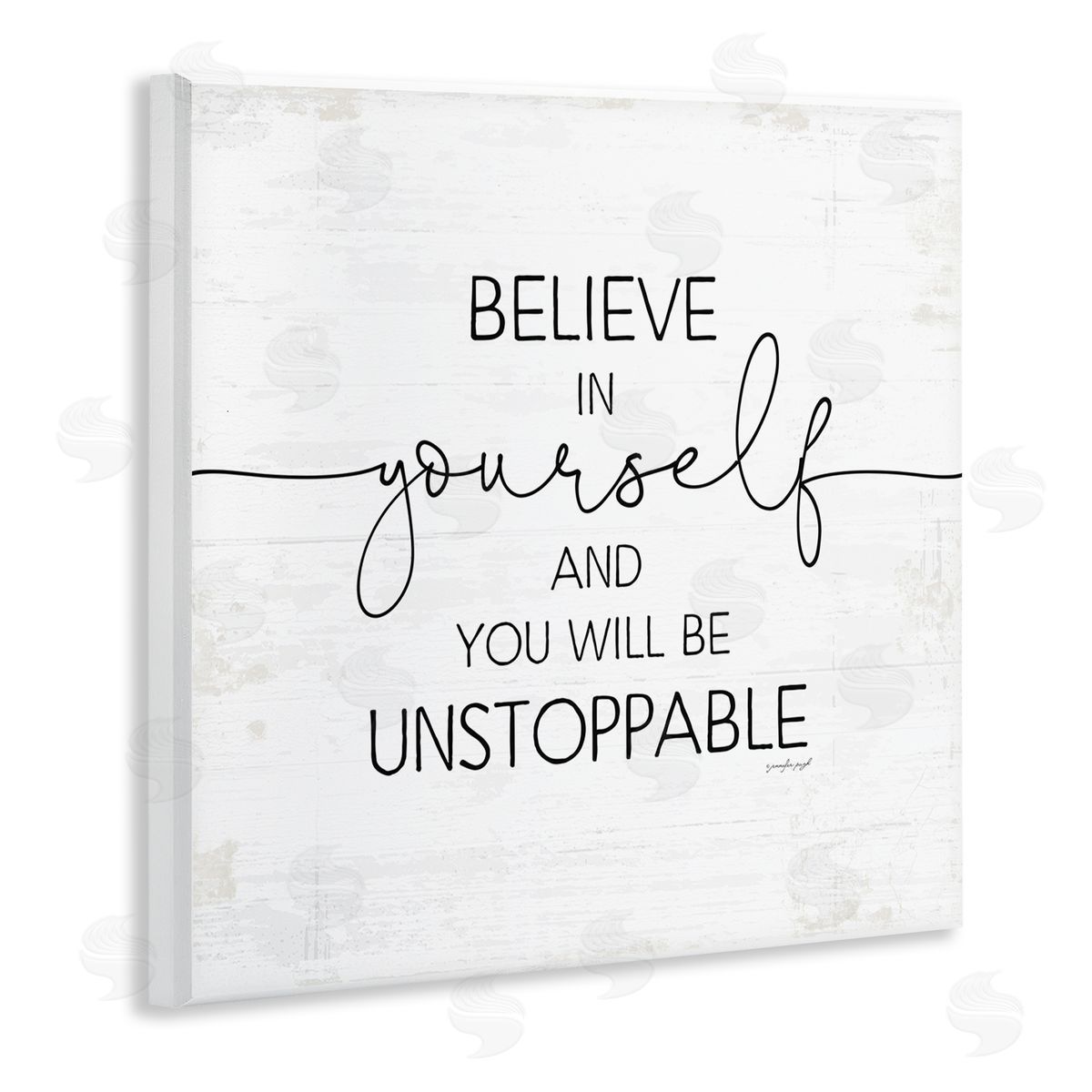 Believe In Yourself Inspirational Wood Plaque Wall Art, Home Decor by Jennifer Pugh