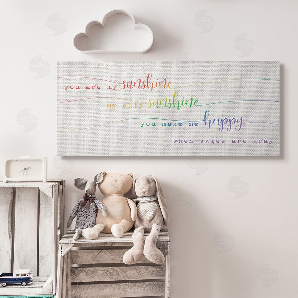 Stupell Studio You're My Sunshine Rainbow Ombre Script