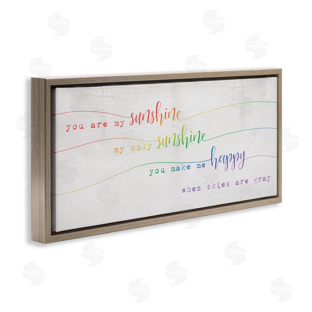 Stupell Studio You're My Sunshine Rainbow Ombre Script