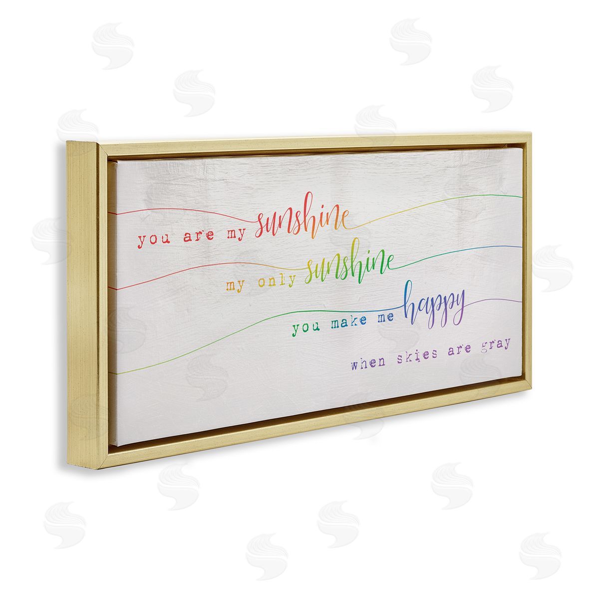 Stupell Studio You're My Sunshine Rainbow Ombre Script