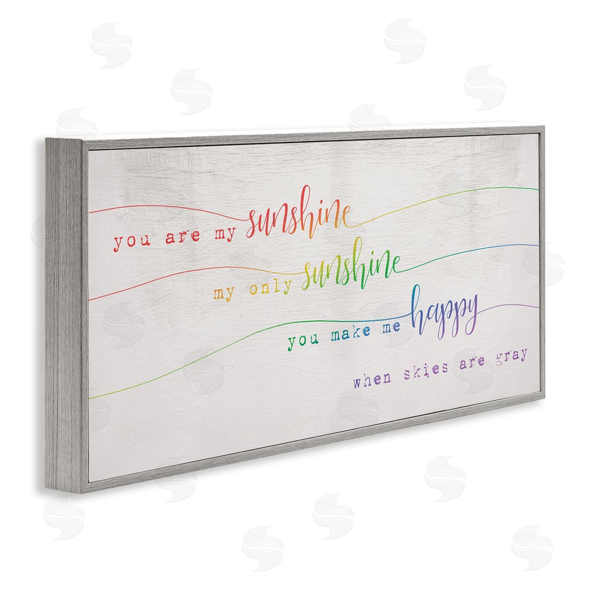 Stupell Studio You're My Sunshine Rainbow Ombre Script