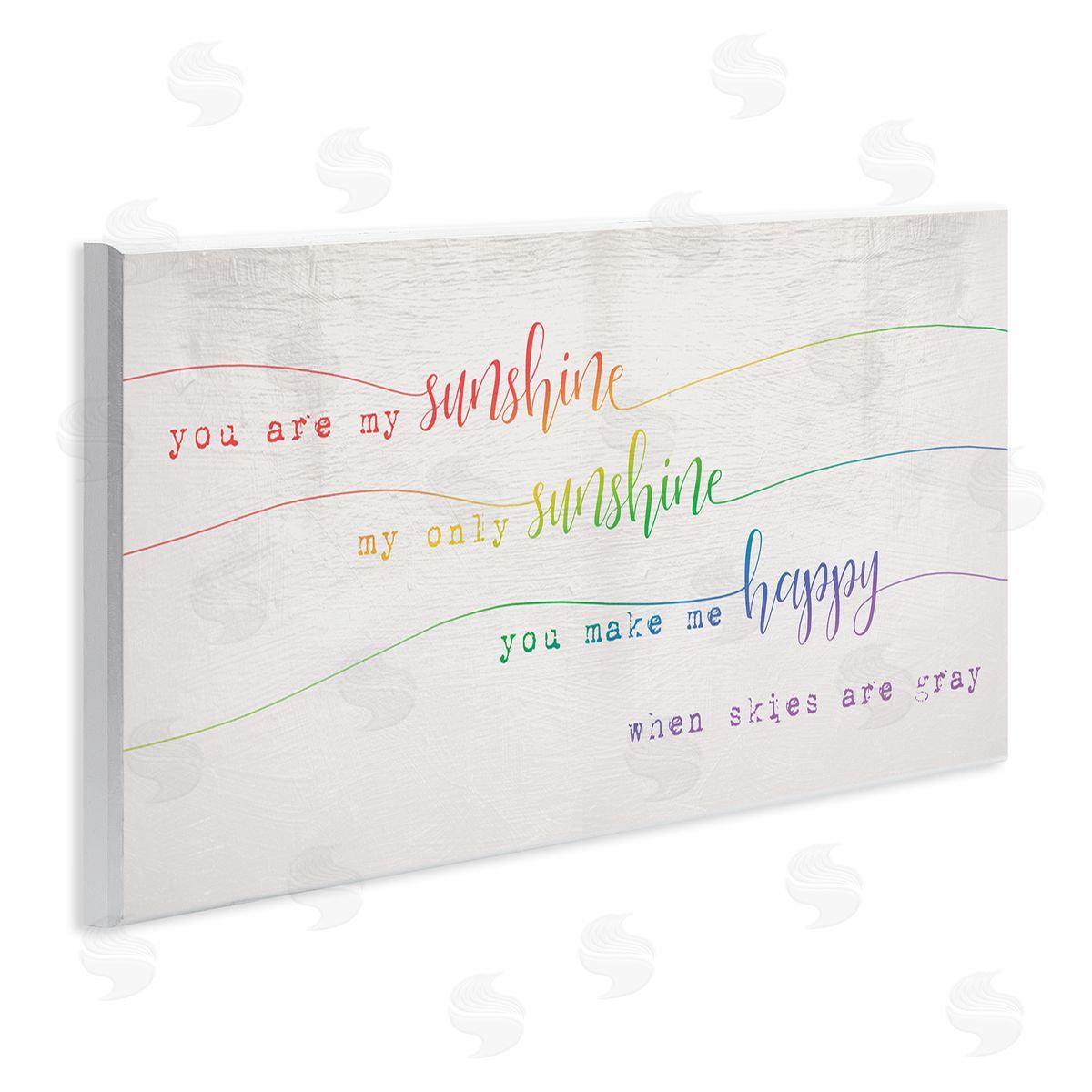 Stupell Studio You're My Sunshine Rainbow Ombre Script