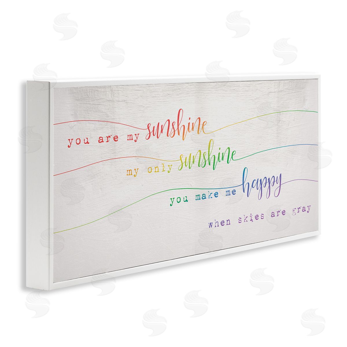 Stupell Studio You're My Sunshine Rainbow Ombre Script