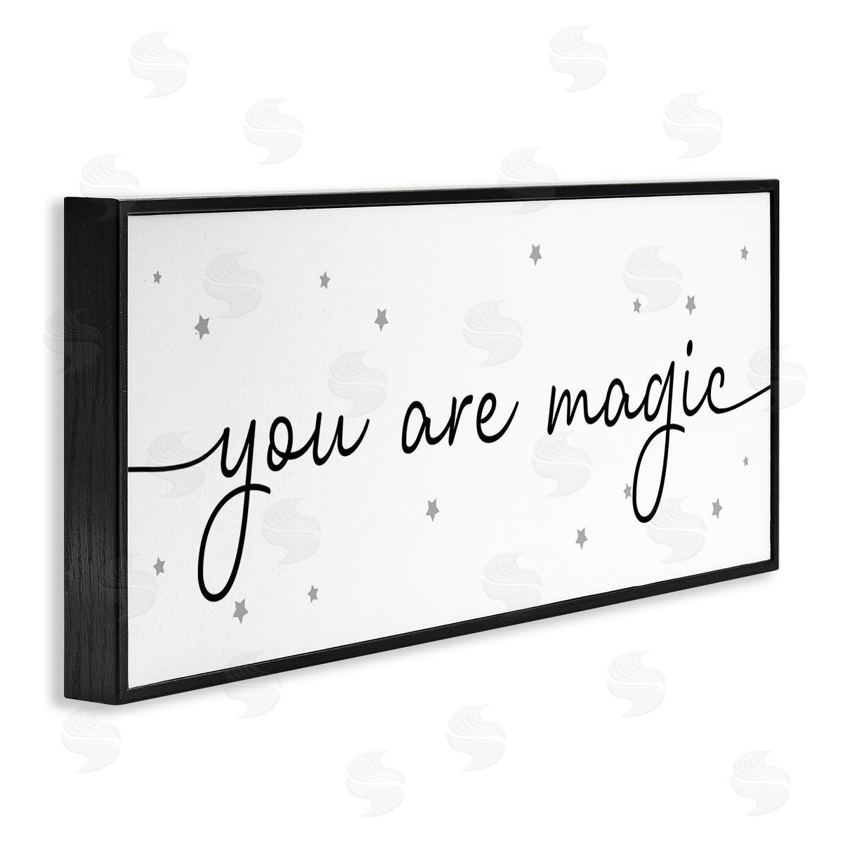 Stupell Studio You Are Magic Sentiments Grey Whimsical Stars