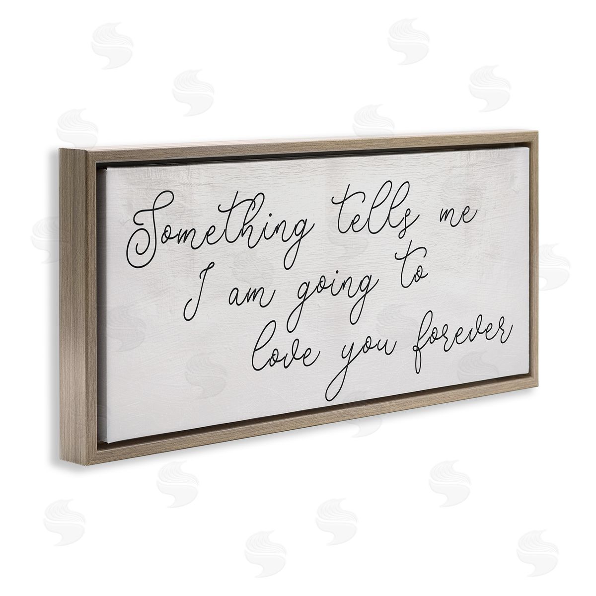 Stupell Studio Something Tells Me Cursive Romantic Quote 