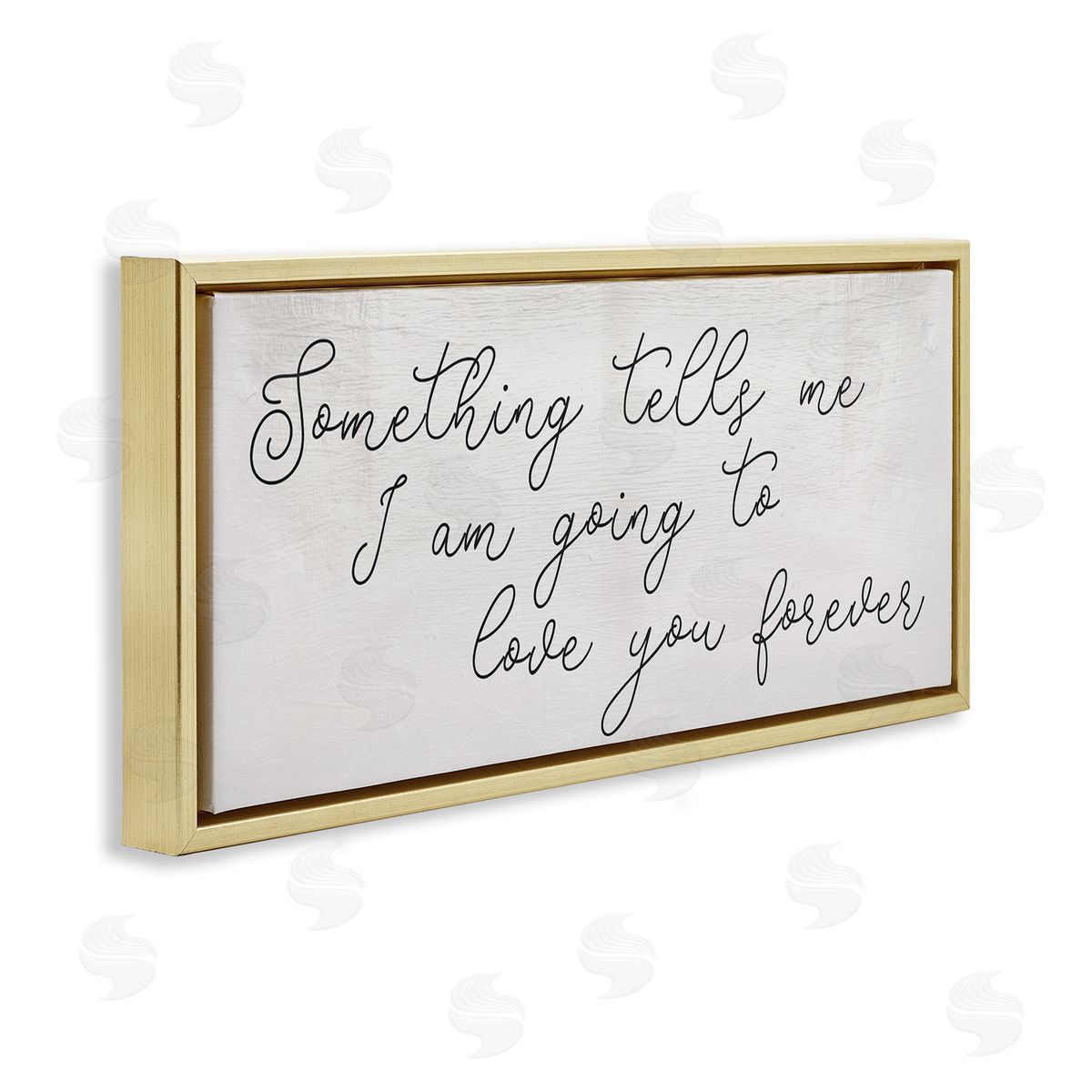 Stupell Studio Something Tells Me Cursive Romantic Quote 