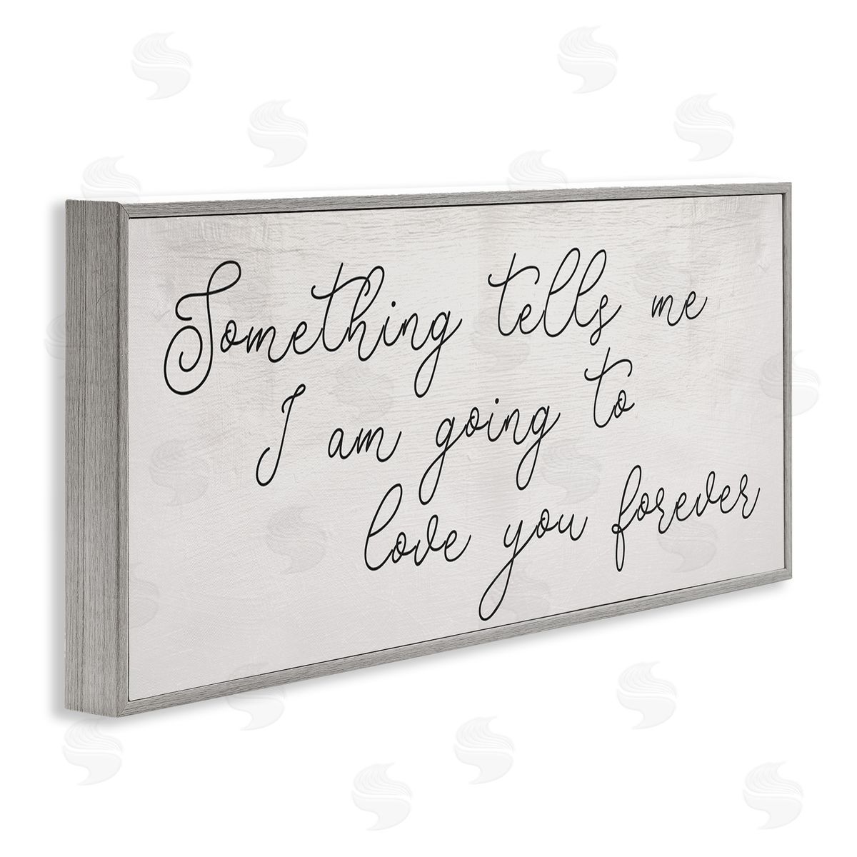 Stupell Studio Something Tells Me Cursive Romantic Quote 