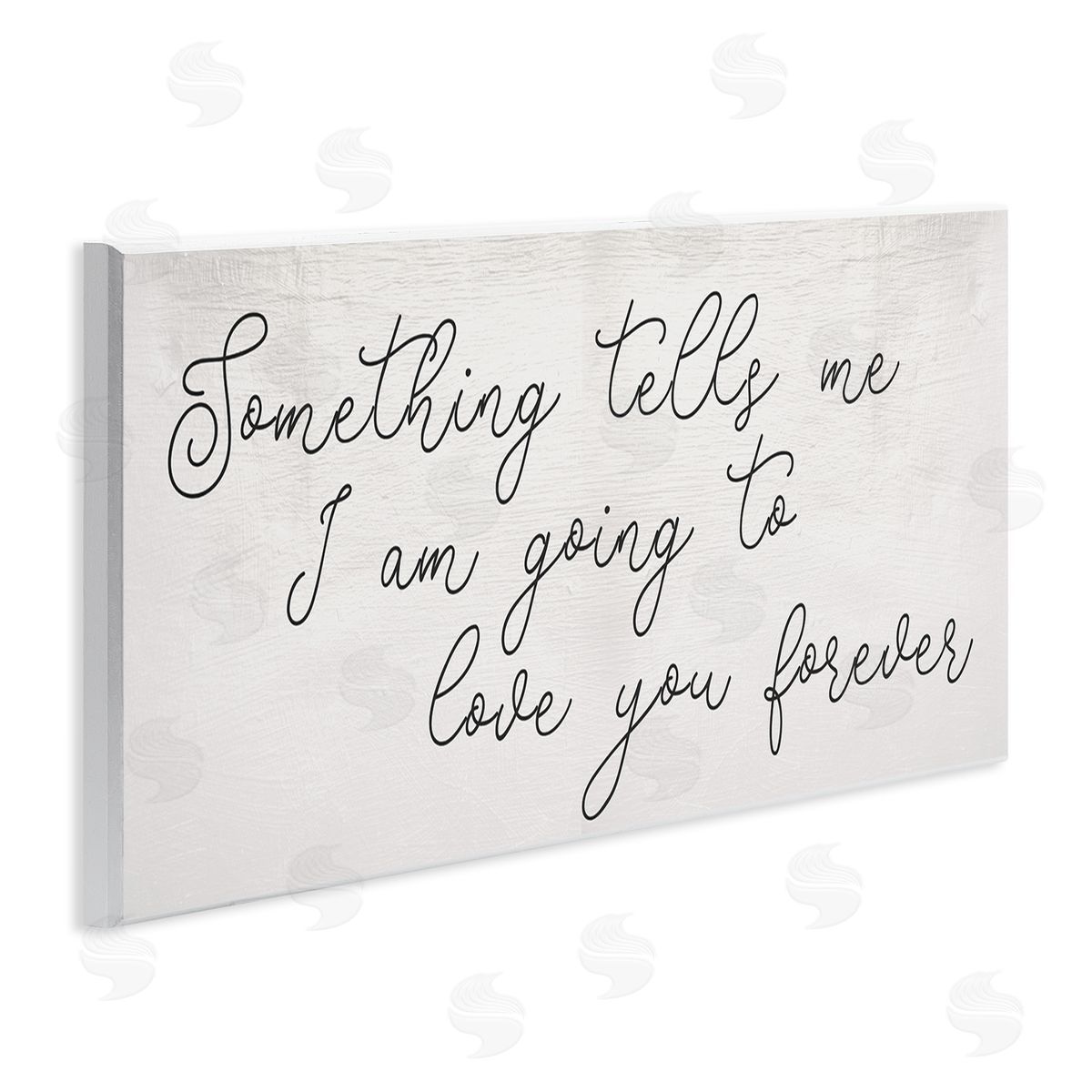 Stupell Studio Something Tells Me Cursive Romantic Quote 