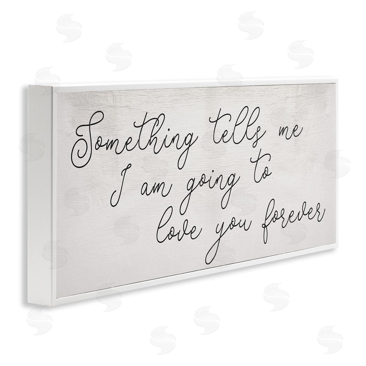 Stupell Studio Something Tells Me Cursive Romantic Quote 