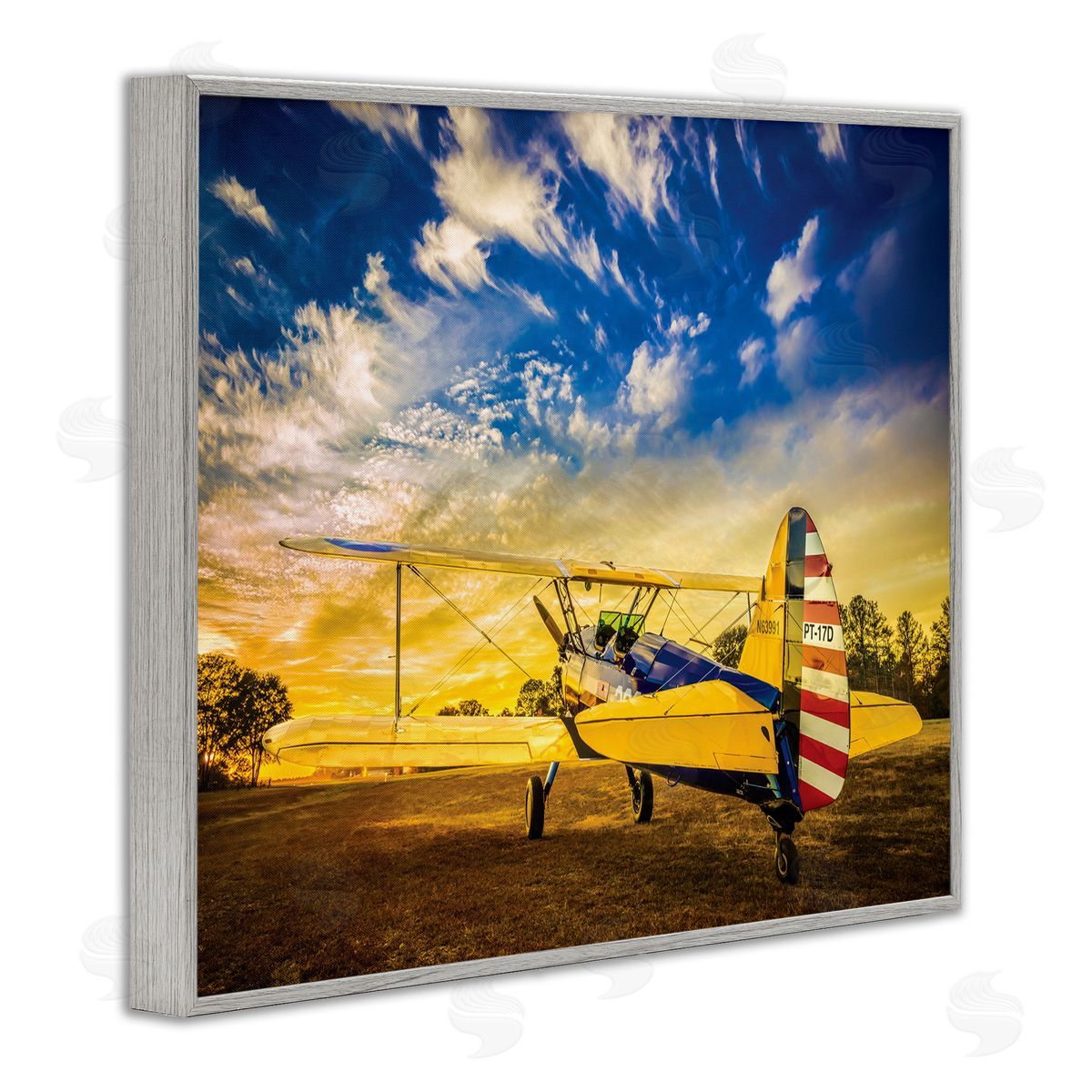 John Slemp Americana Plane Open Field Early Evening Sky