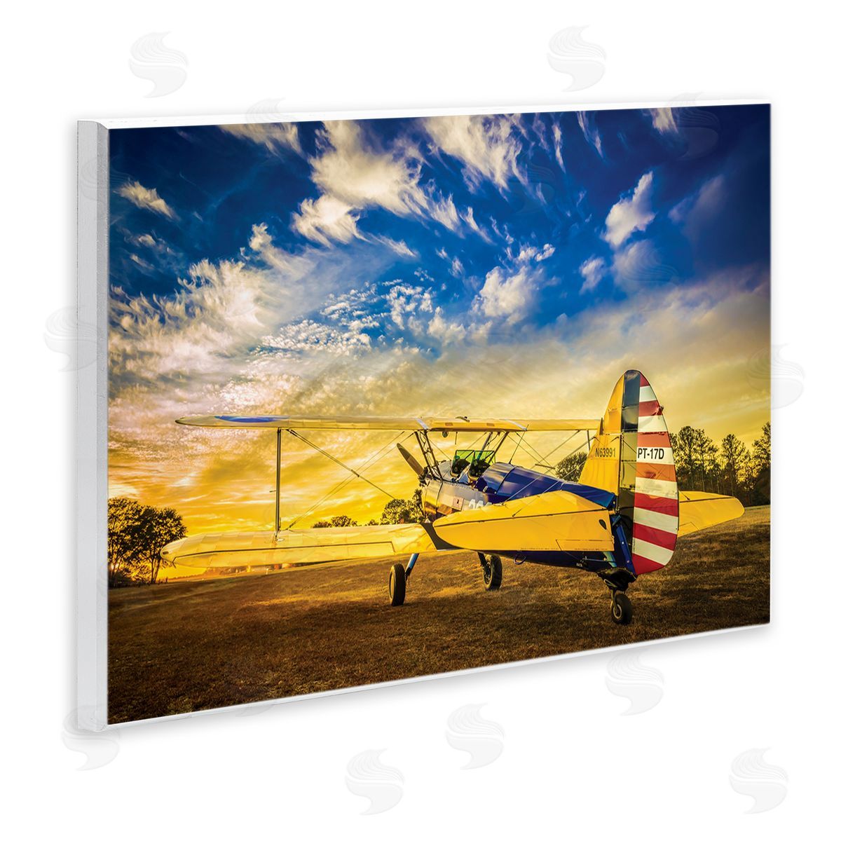 John Slemp Americana Plane Open Field Early Evening Sky