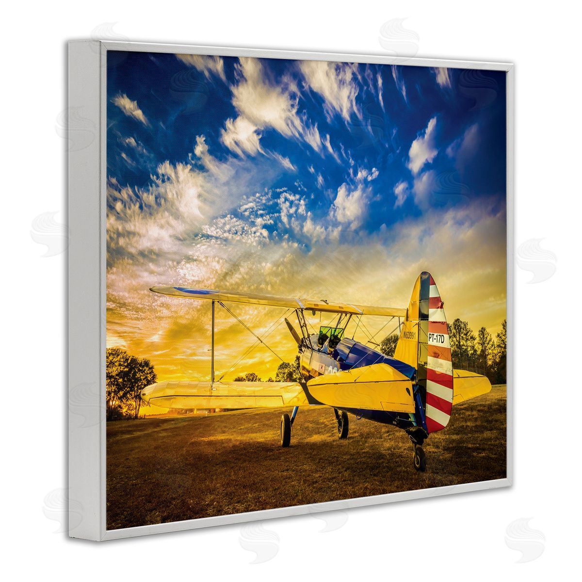 John Slemp Americana Plane Open Field Early Evening Sky