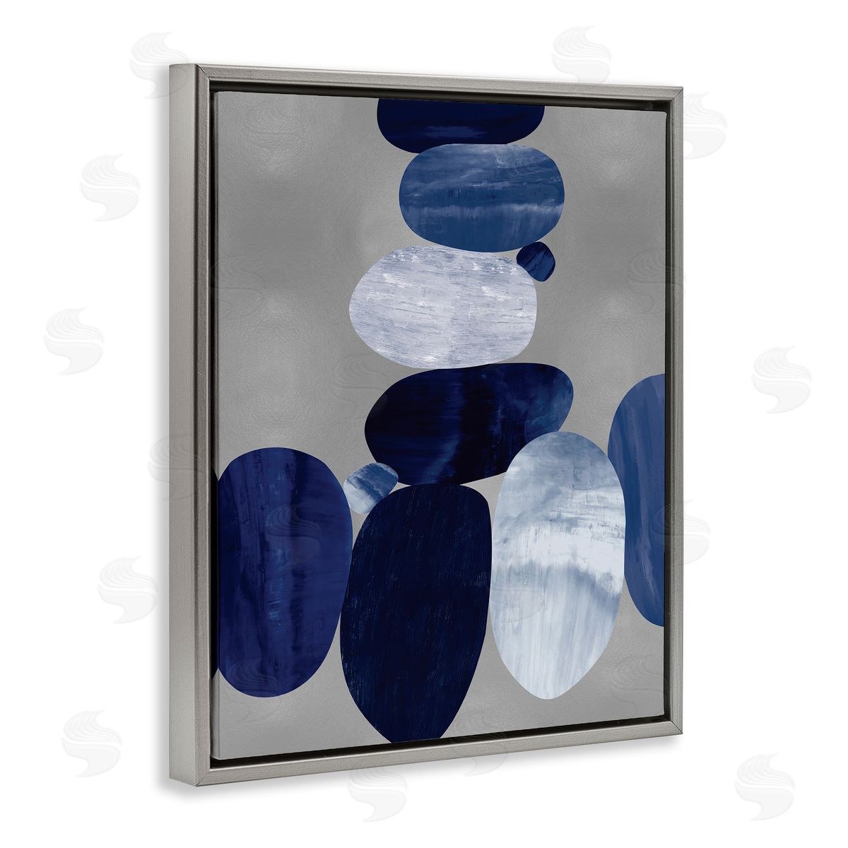 Justin Thompson Stacked Blue Rocks Abstract Circular Design