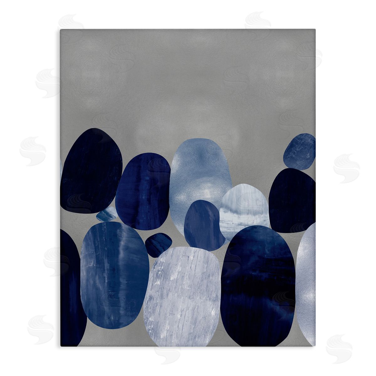Justin Thompson Layered Blue Rocks Nautical Abstract Patterns