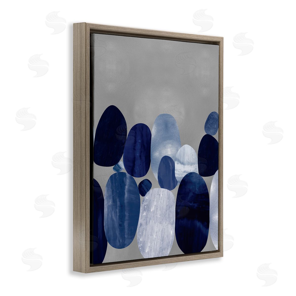 Justin Thompson Layered Blue Rocks Nautical Abstract Patterns