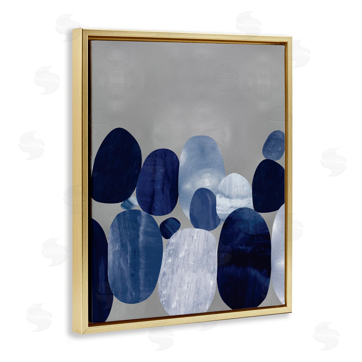 Justin Thompson Layered Blue Rocks Nautical Abstract Patterns