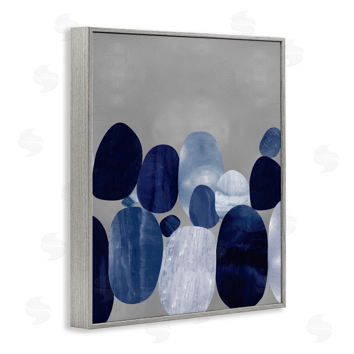 Justin Thompson Layered Blue Rocks Nautical Abstract Patterns