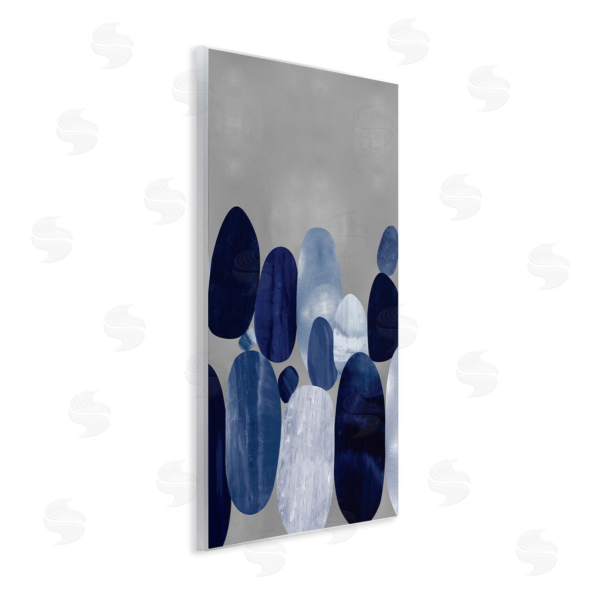 Justin Thompson Layered Blue Rocks Nautical Abstract Patterns