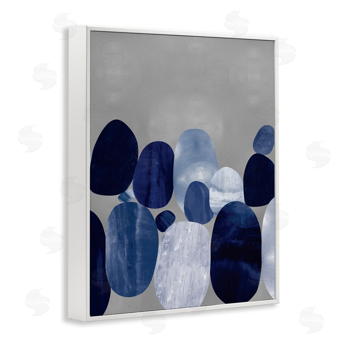 Justin Thompson Layered Blue Rocks Nautical Abstract Patterns