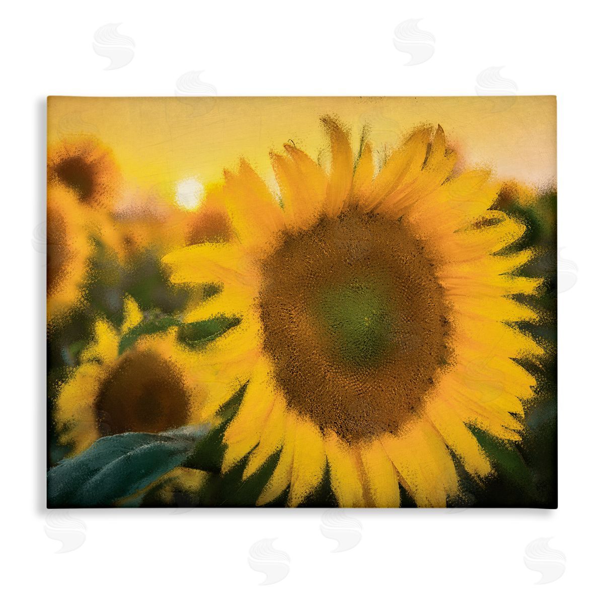 Kim Allen Sunflower Field Sunrise Realistic Soft Edges