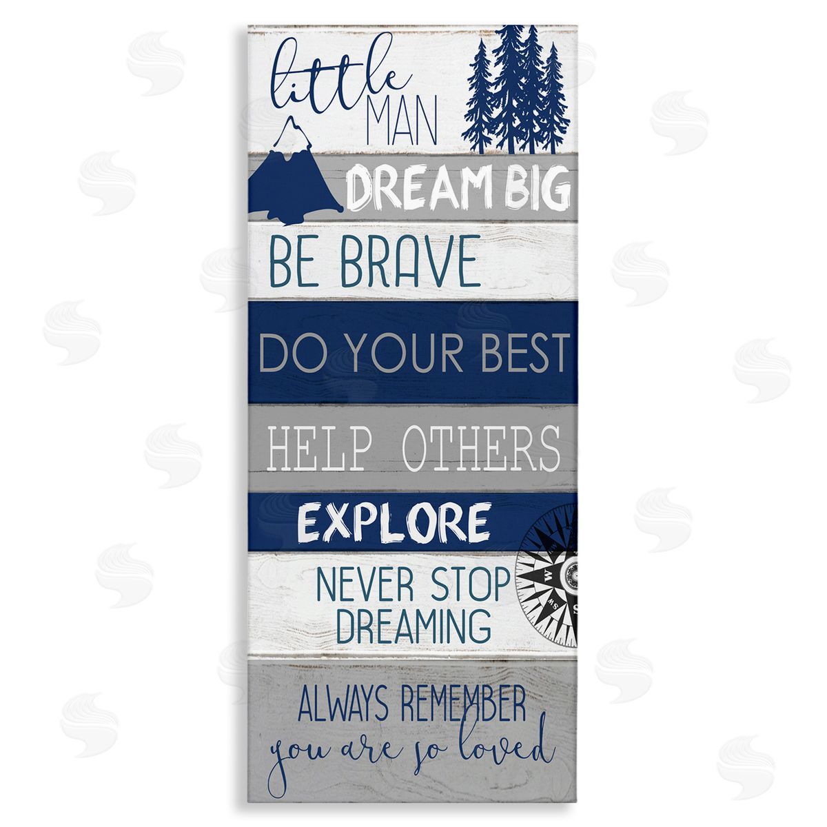 Kim Allen Little Man Dream Big Phrase Compass Mountains Trees