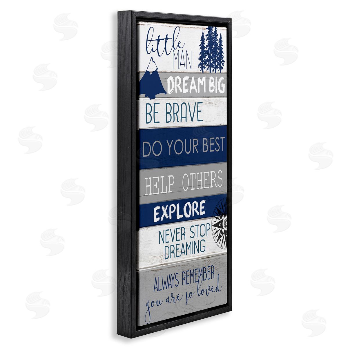 Kim Allen Little Man Dream Big Phrase Compass Mountains Trees